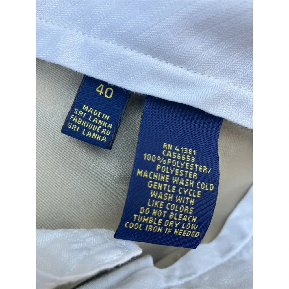 Polo Ralph Lauren Chino‎ Shorts Mens Size 40 Light Khaki Tan Classic Fit Cotton